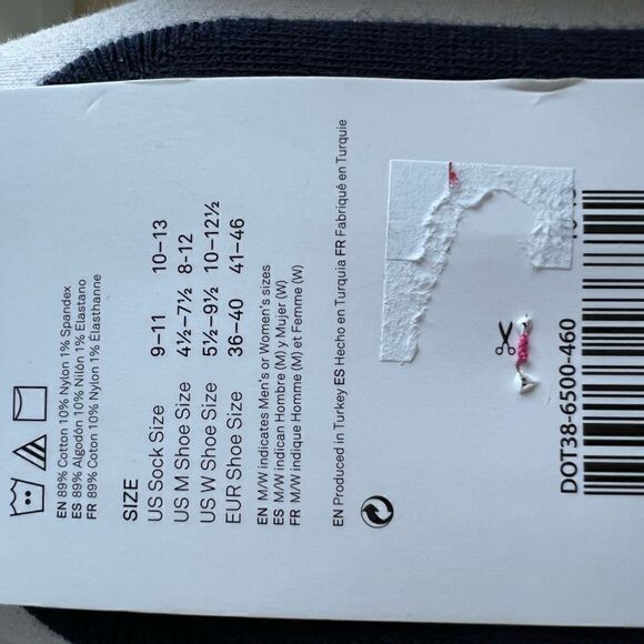 Happy Socks Navy liner Socks Dot pattern Happy Socks Unisex Combed Cotton - Picture 5 of 7